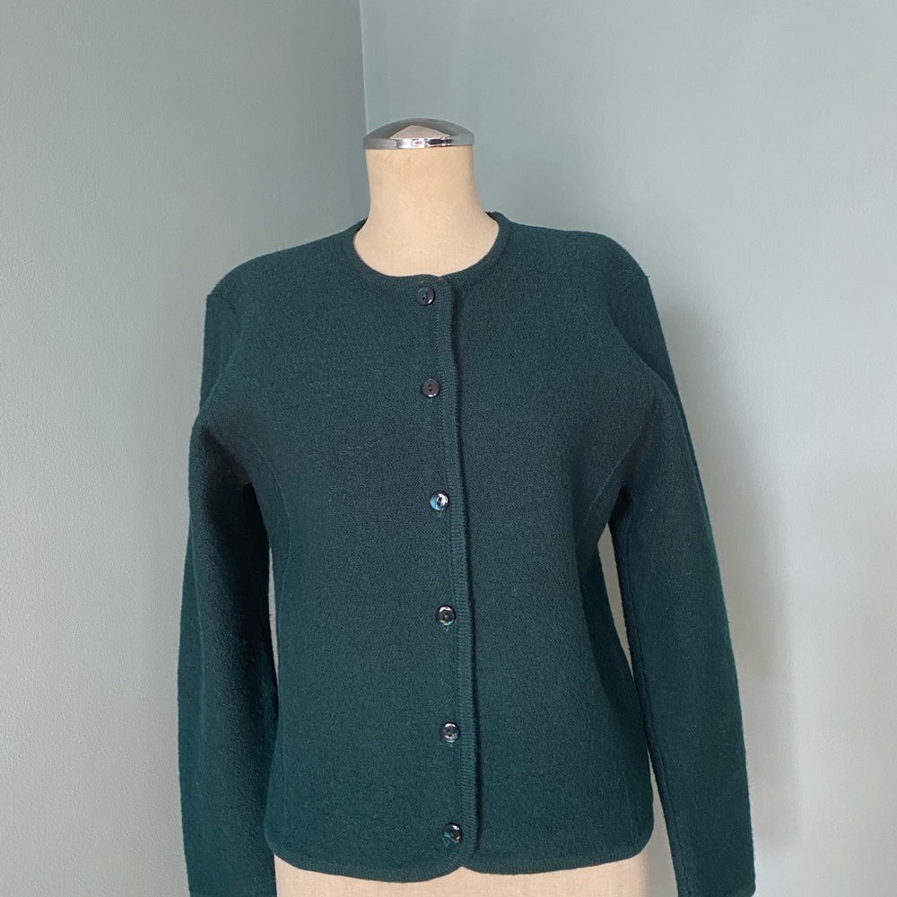Pendleton Vintage 100% Wool Cropped Cardigan Medium